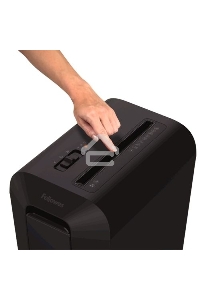 Шредер Fellowes PowerShred LX65 черный (секр.P-4)/перекрестный/10лист./22лтр./скрепки/скобы/пл.карты