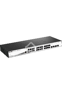 Коммутатор D-Link Gigabit Smart Switch with 24 10/100/1000Base-T ports and 4 Gigabit MiniGBIC (SFP) ports