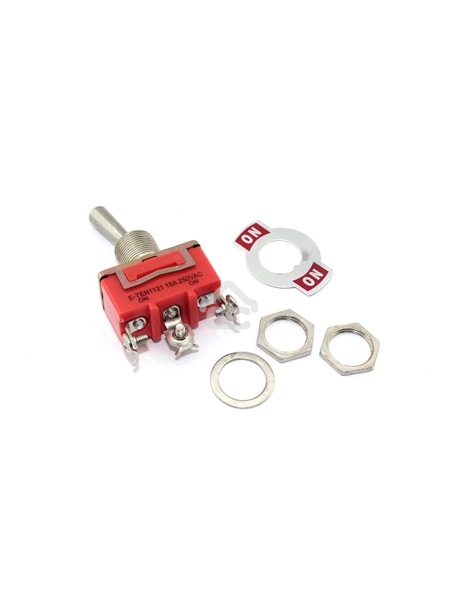 Тумблер E-TEN1121, 250V, 15А, 3 контакта, клеммы под винт, ON-ON