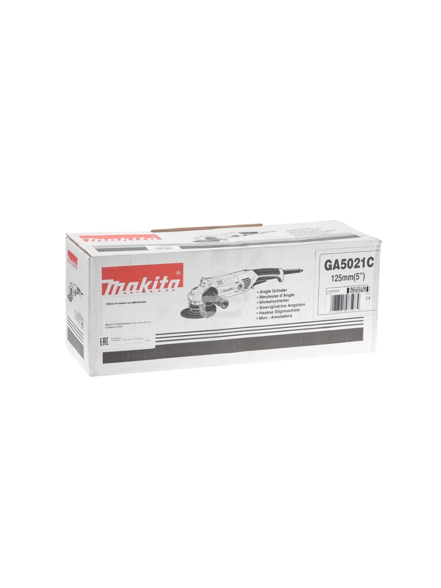 Шлифовальная машина Makita GA5021C УШМ,ф125мм,{1450Вт,10000об\м,2.4кг,кор,электронная стабилизация}