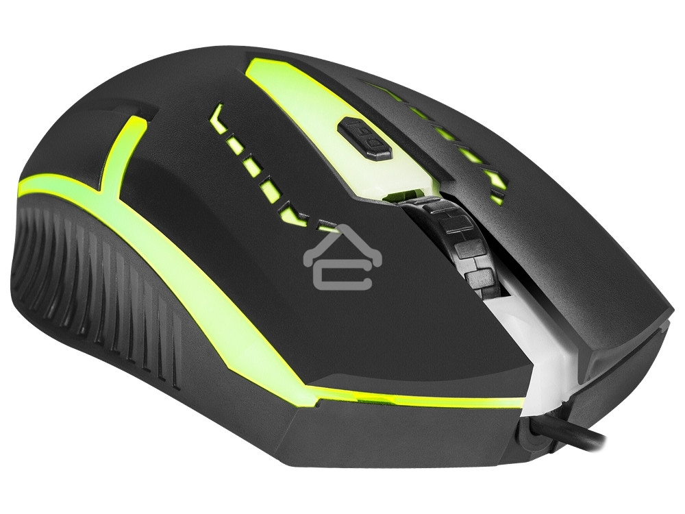 Мышь проводная Defender Hit MB-601 черный, 1200 dpi, USB, кнопки - 4