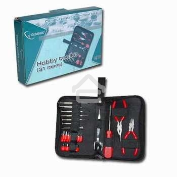 Монтажный инcтрумент Gembird TK-HOBBY(C) Набор инструментов (31 предмет)
