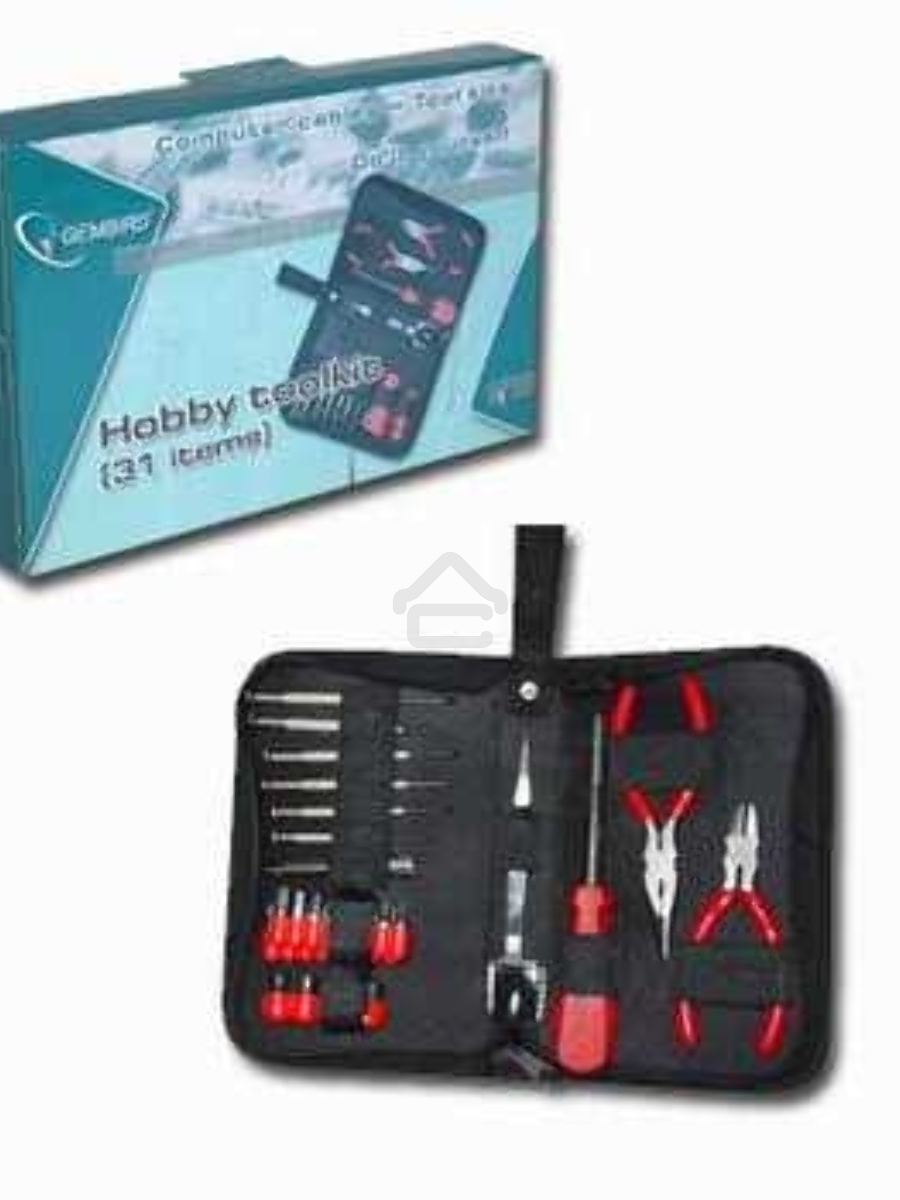 Монтажный инcтрумент Gembird TK-HOBBY(C) Набор инструментов (31 предмет)