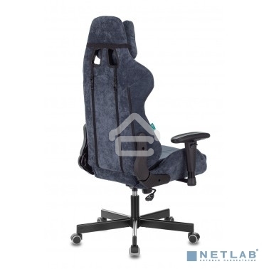 Кресло игровое Бюрократ VIKING KNIGHT LT27 FABRIC синий крестовина металл/пластик