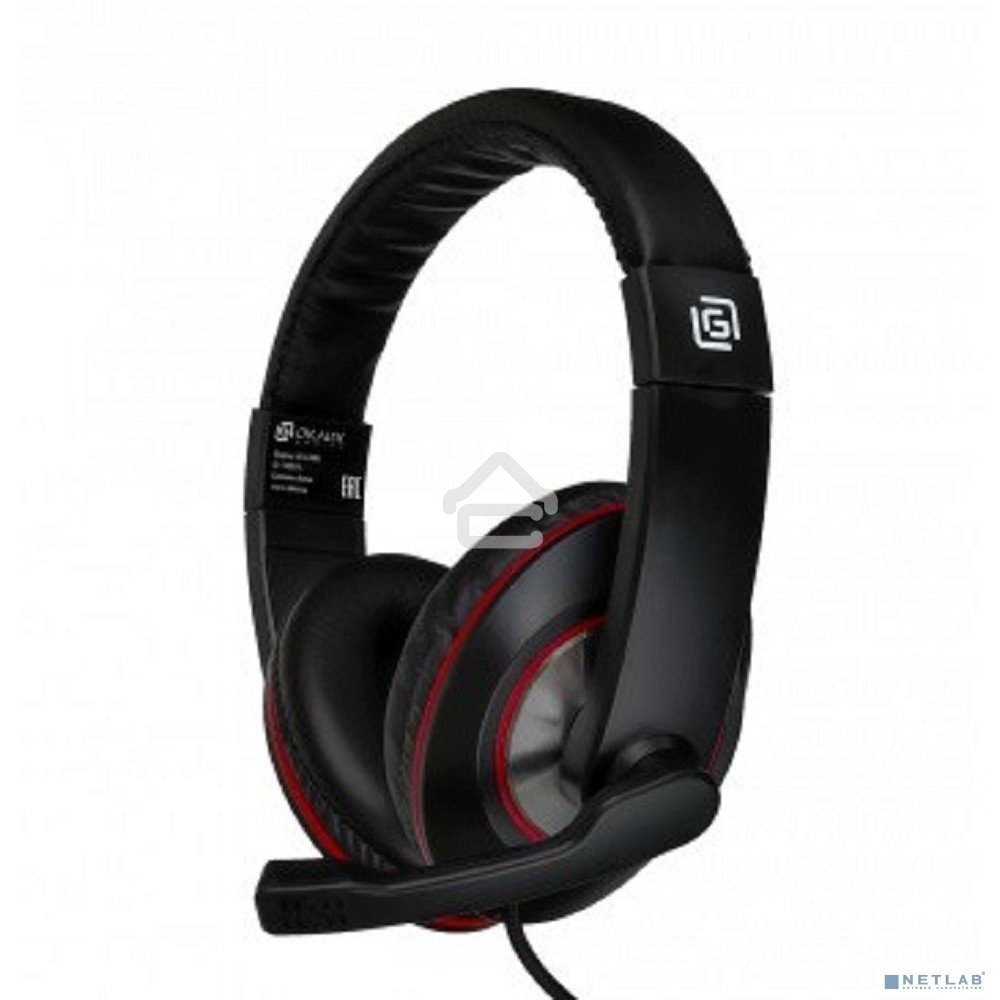 Гарнитура Oklick HS-L390G DRAGON black/red 1.8m (JD-728S)