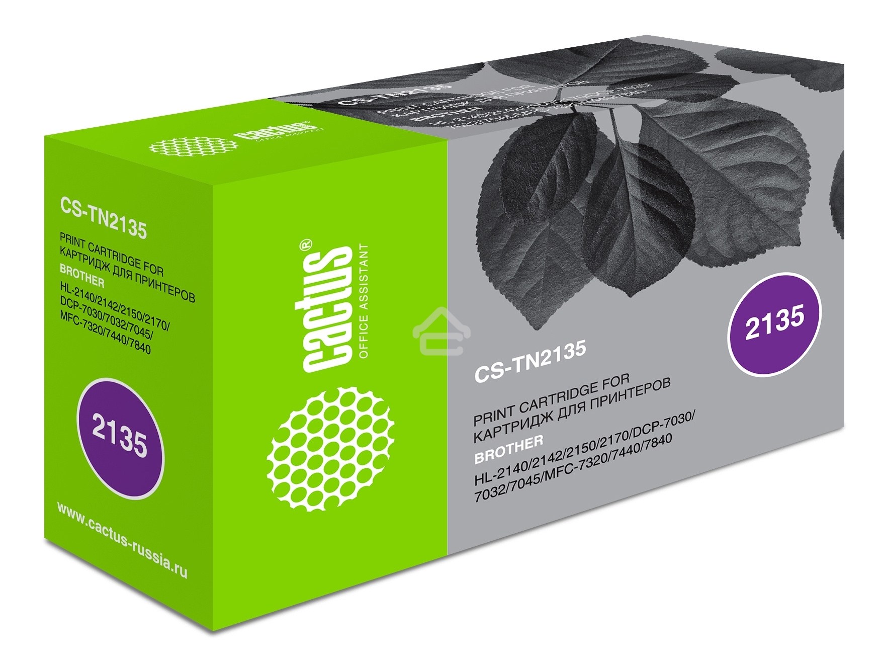 Картридж лазерный Cactus CS-TN2135 черный (1500 стр.) для Brother DCP-7030/7032/7045/HL-2140/2142/2150/2170/MFC-7320/7440/7840