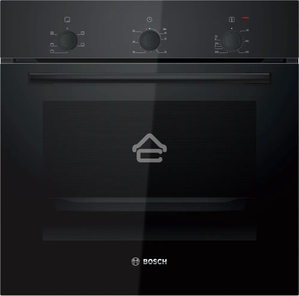 Духовой шкаф Bosch HBF011BA1T Serie 2, черный, класс энергоэффективности А, 4 режима,71 литр, сделано в Турции