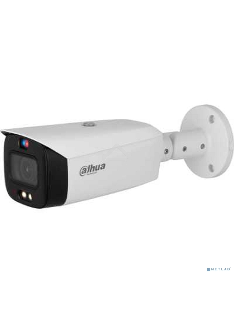 Уличная цилиндрическая IP-видеокамера TiOC DAHUA DH-IPC-HFW3449T1P-ZAS-PV-S5 с ИИ и активным сдерживанием 4Мп, 1/2.7” CMOS, моторизованный объектив 2.7~13,5мм (5x), видеоаналитика, ИК 50м, LED 40м