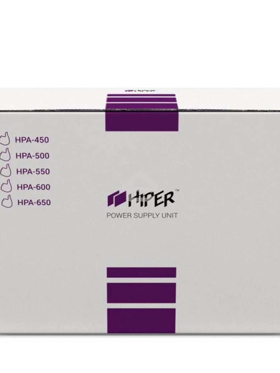 Блок питания HIPER HPA-600 BOX, 600Вт, 120мм, черный