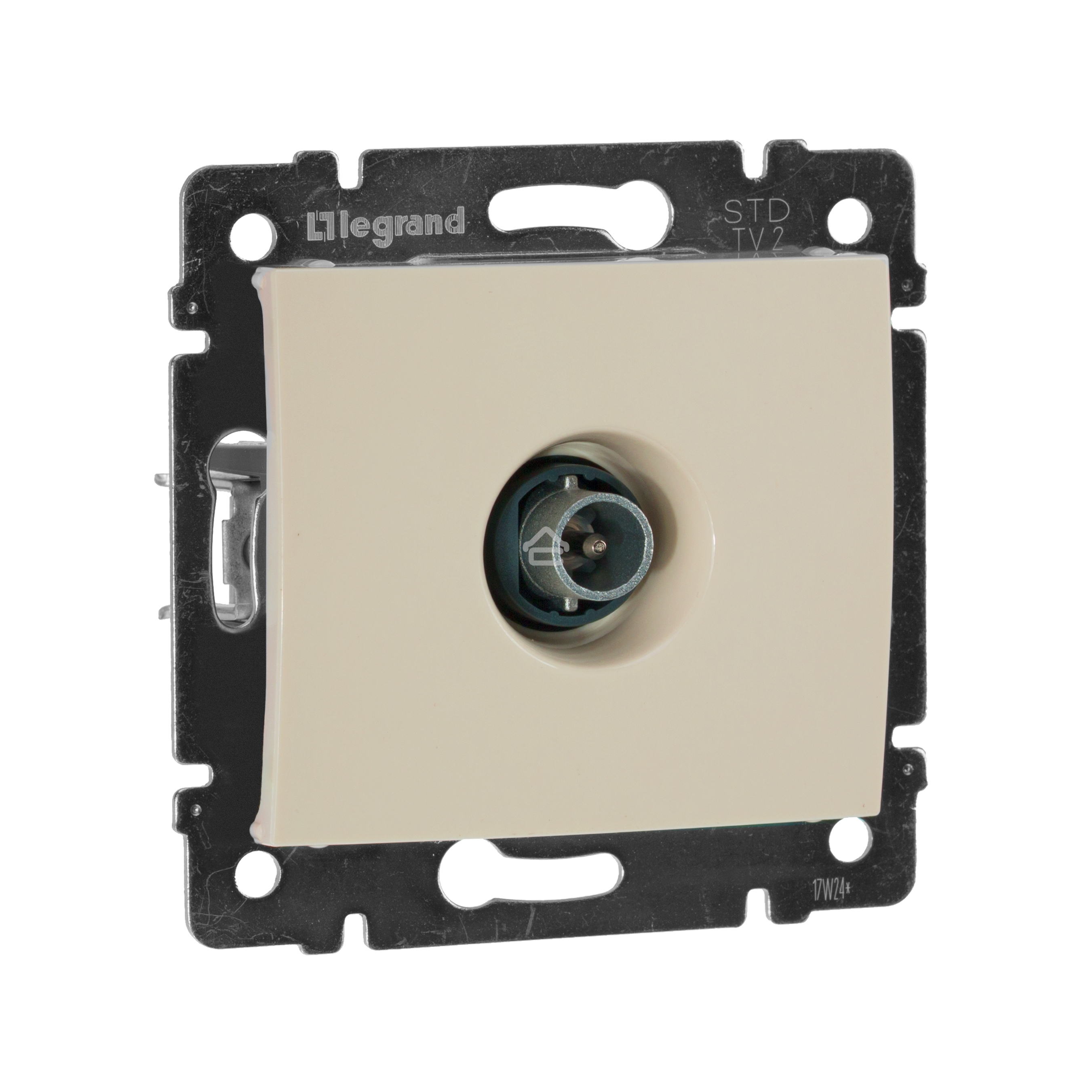Телевизионная розетка Legrand Valena 774330, оконечная, крем, 10 дБ