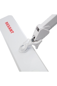 Лампа настольная бестеневая на струбцине REXANT ECO light, 324 SMD LED с диммером, теплый/холодный цвет свечения, белая