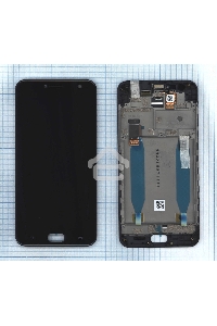 Дисплей для Asus ZenFone Live ZB553KL, черный с рамкой