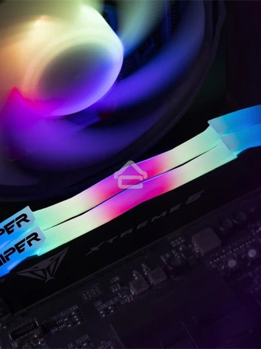 Оперативная память Patriot Viper Xtreme 5, DDR5, 32Gb (2x16Gb), 8000MHz, CL38, DIMM, с радиаторами, RGB, черный