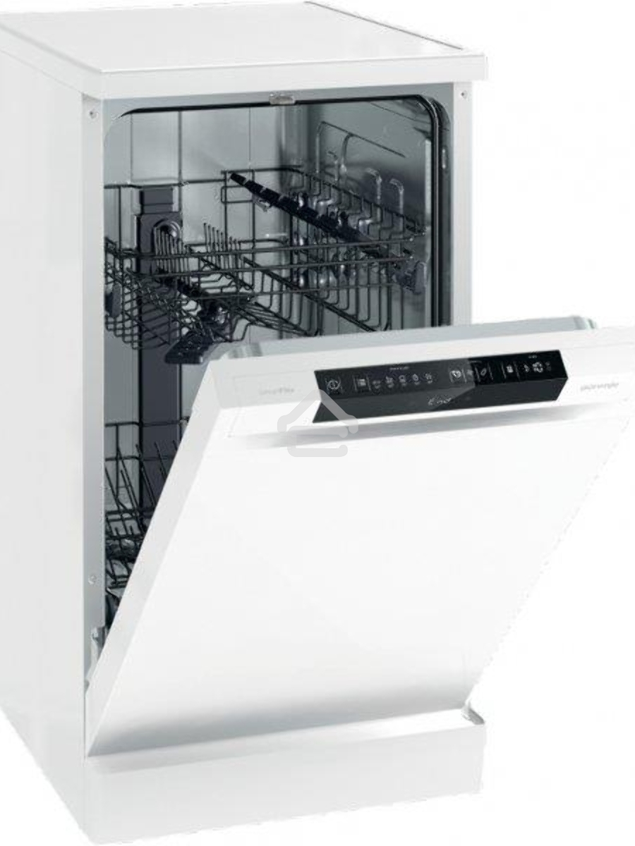 Посудомоечная машина, Gorenje GS531E10W, белая с черным, 44.8 см, 9 компл., 47 дБ, класс A++