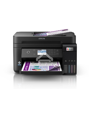 МФУ струйный Epson EcoTank L6270, A4, цветной, печ. до 33/15.5 стр/мин. (ч/б/цв.), 1200 x 4800 dpi (печ.), 1200x2400dpi (скан.), USB, RJ-45, Wi-Fi