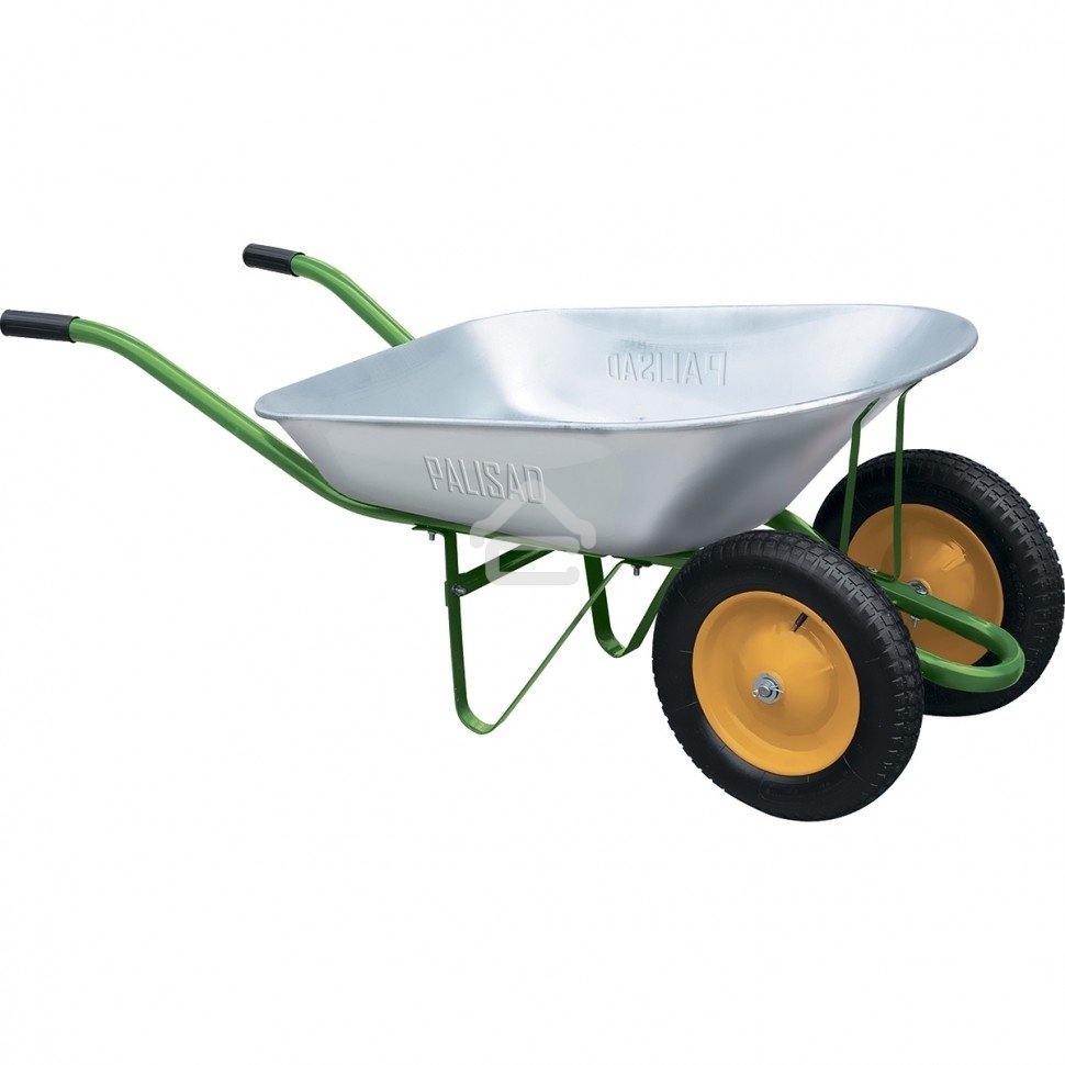 Тачка садовая Palisad 2-х колесная, грузоподъемность 170 кг, объем 78 л