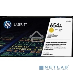 Тонер Картридж HP 654A CF332A желтый для HP CLJ Ent M651n/M651dn/M651xh/M680dn/M680f (15000 стр.)
