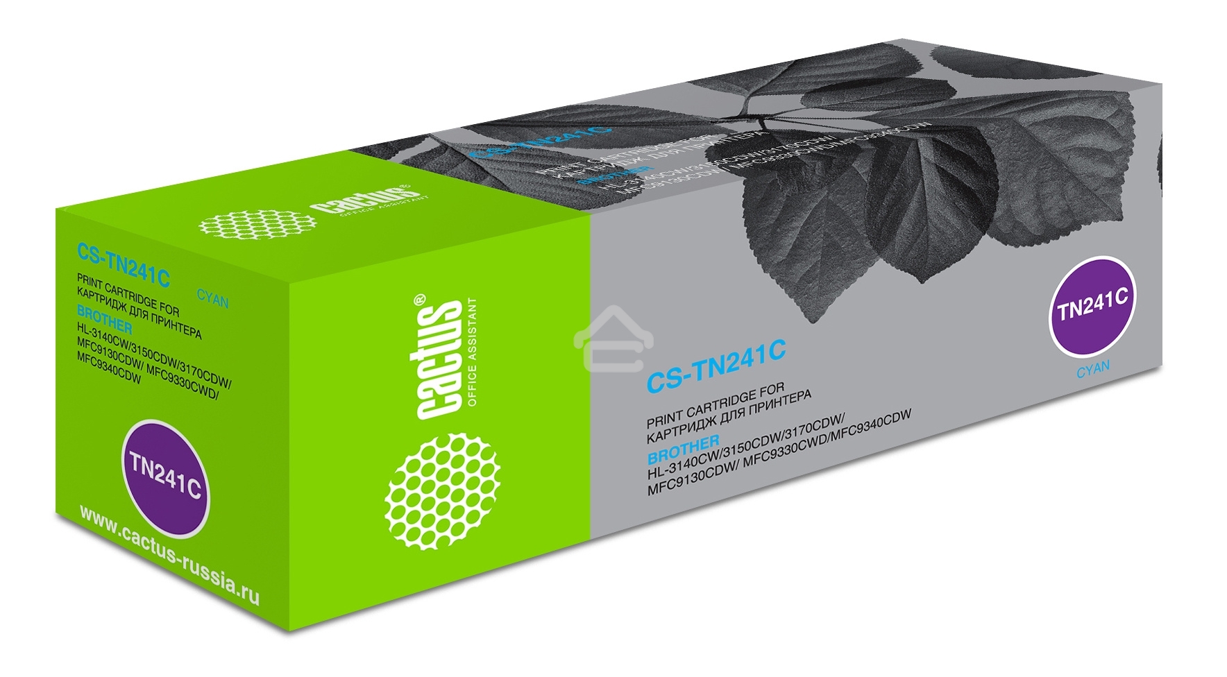 Картридж лазерный Cactus CS-TN241C голубой (1400 стр.) для Brother HL-3170CDW