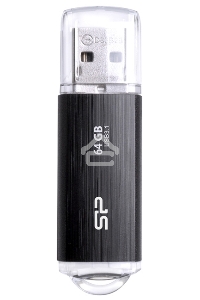 Флеш диск 64GB USB Drive <USB 3.0> Silicon Power Blaze B02 Black (SP064GBUF3B02V1K)