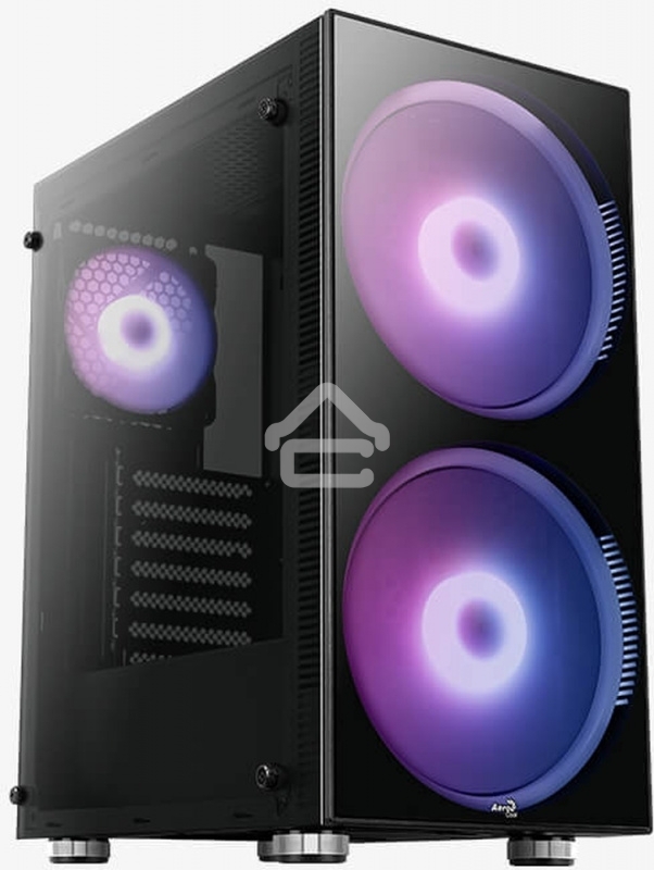 Компьютерный корпус Aerocool / Formula Python (3xUSB, 2xAudio, 0.5 мм,2x200 мм FAN, прозрачная стенка-закаленное стекло, ATX, без БП)