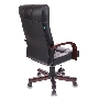 Кресло руководителя Бюрократ KB-10/WALNUT черный, искусственная кожа, крестовина металл