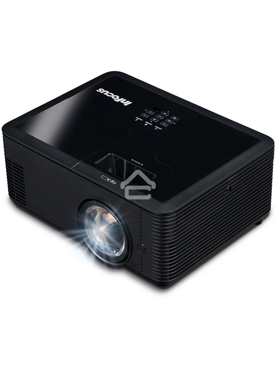Проектор INFOCUS IN136ST DLP, 4000 ANSI Lm,WXGA (1280x800), 28500:1, 0.521:1, 3.5mm in,Composite video, VGA, HDMI 1.4a x3 (поддержка 3D), USB-A (для SimpleShare и др.), лампа 15000ч.(ECO mode),3.5mm out, Monitor out(VGA),RS232,RJ45,21дБ, 4,5 кг.