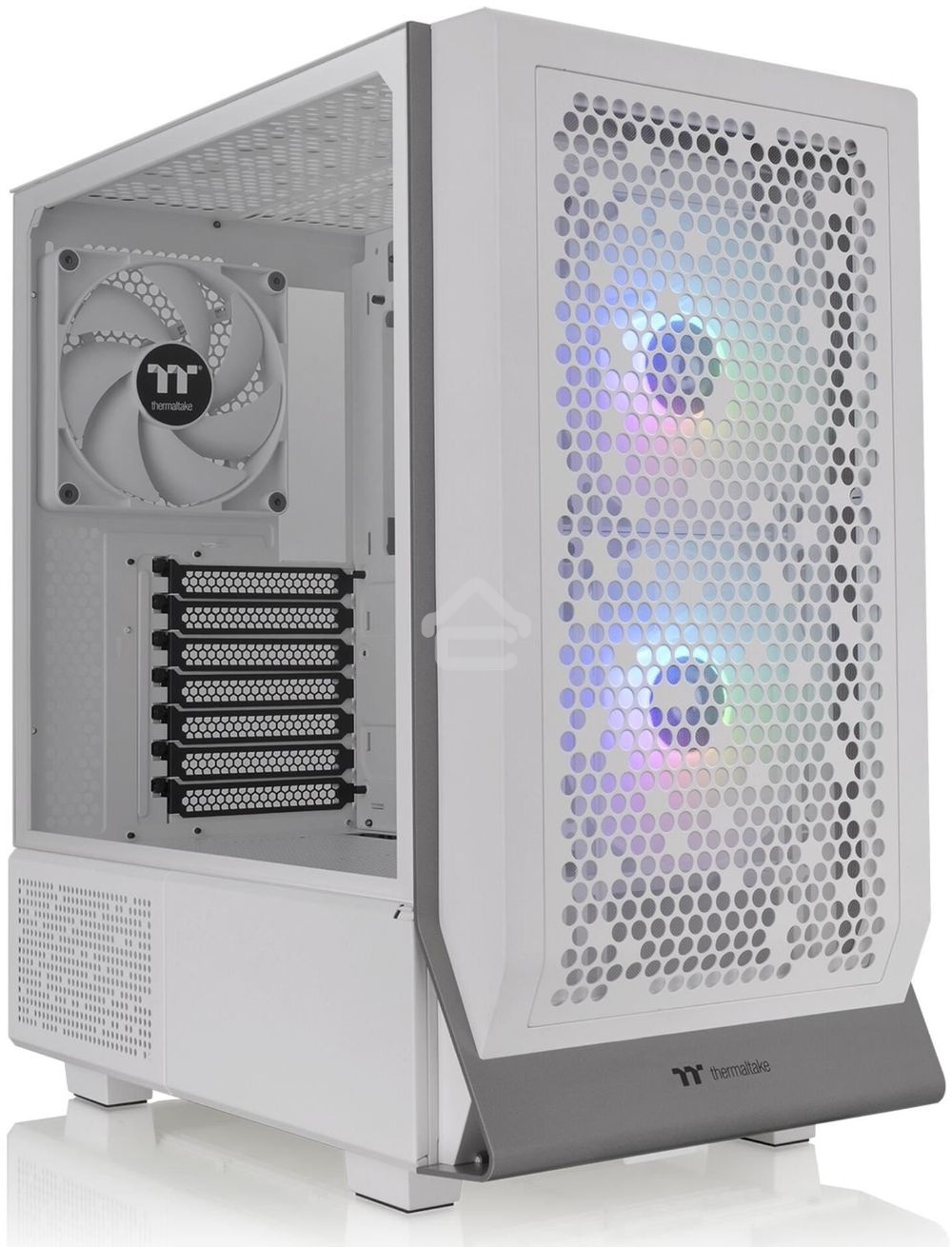 Компьютерный корпус Thermaltake Ceres 300 TG ARGB белый без БП ATX 3x140мм 2xUSB 3.0 1xUSB3.1 audio bott PSU