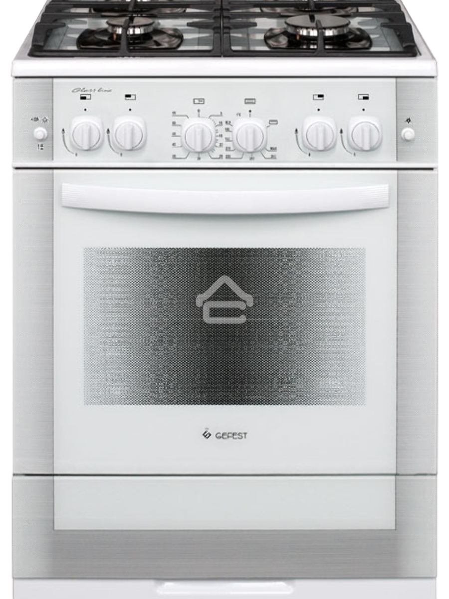 Плита газовая Gefest ПГ 6500-02 0042 белый, конфорок 4 шт, духовка 52 л, 60 см x 85 см x 60 см