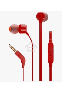 Наушники-гарнитура JBL T110 красный