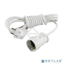 Удлинитель MAKEL 10005 1 гн 3 м с\з бел.