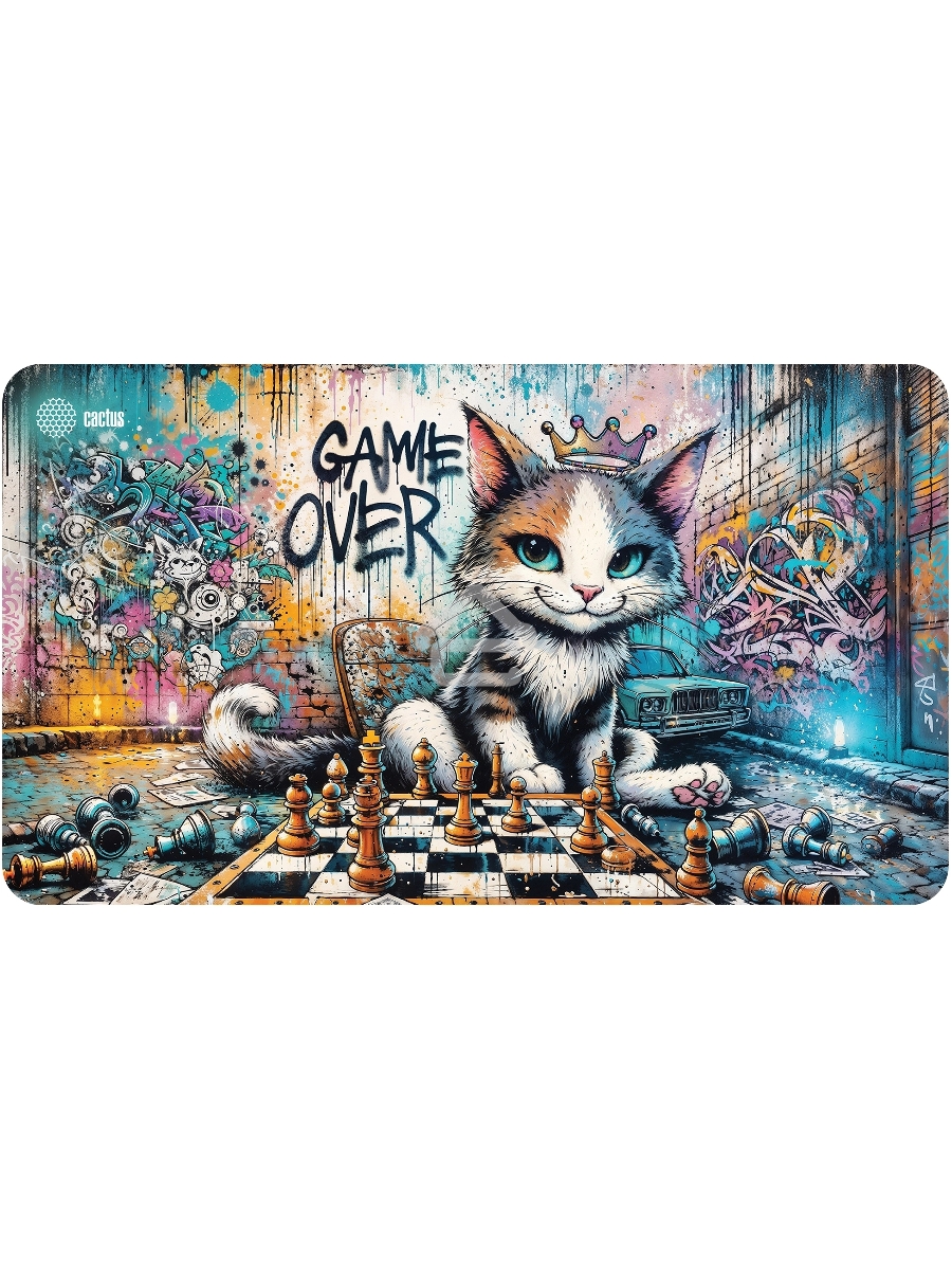 Коврик для мыши Cactus Game Over 700x400x4мм (CS-MP-COR01XLL)