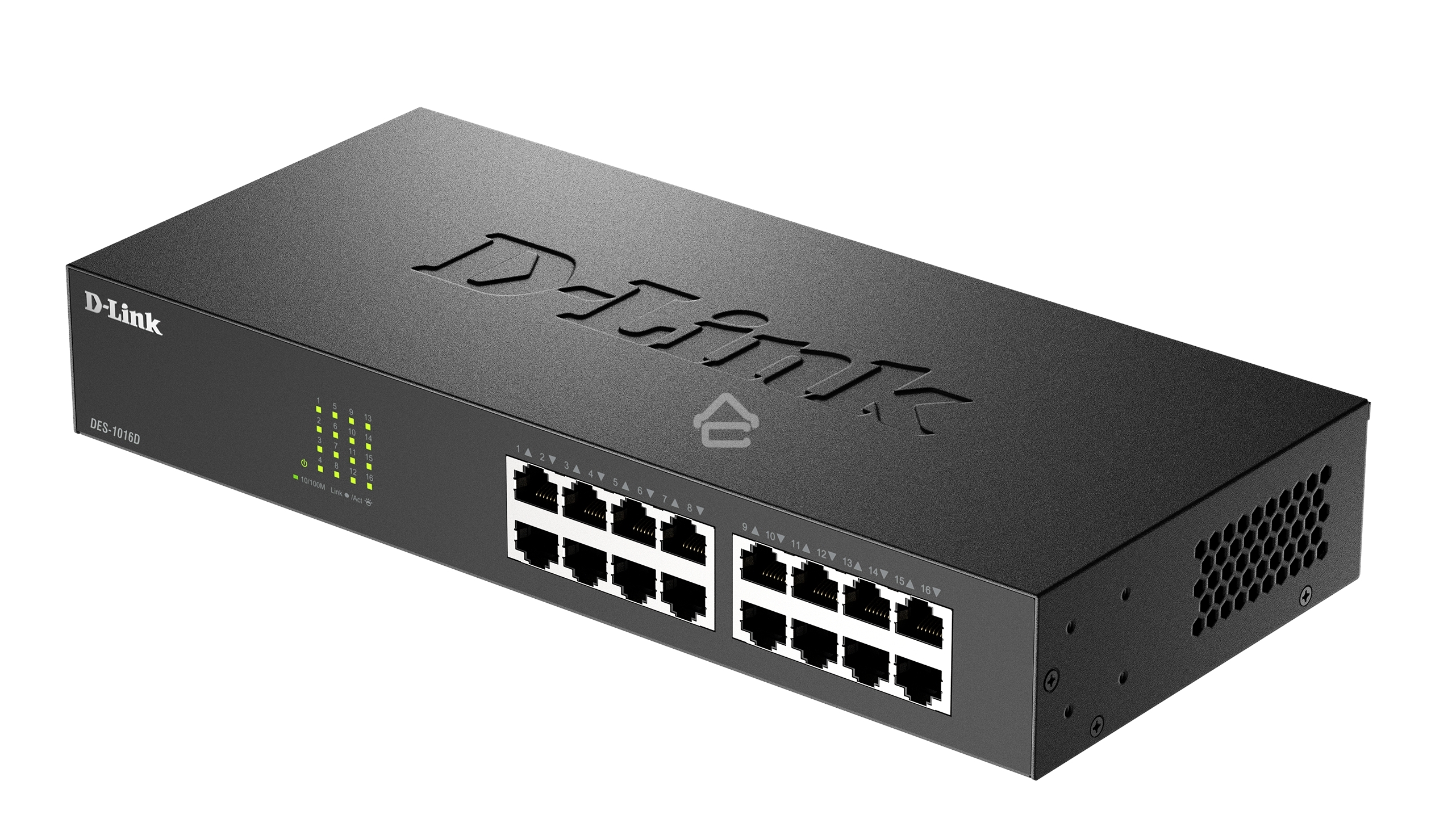 Неуправляемый коммутатор D-Link DES-1016D/I1A с 16 портами 10/100Base-TX