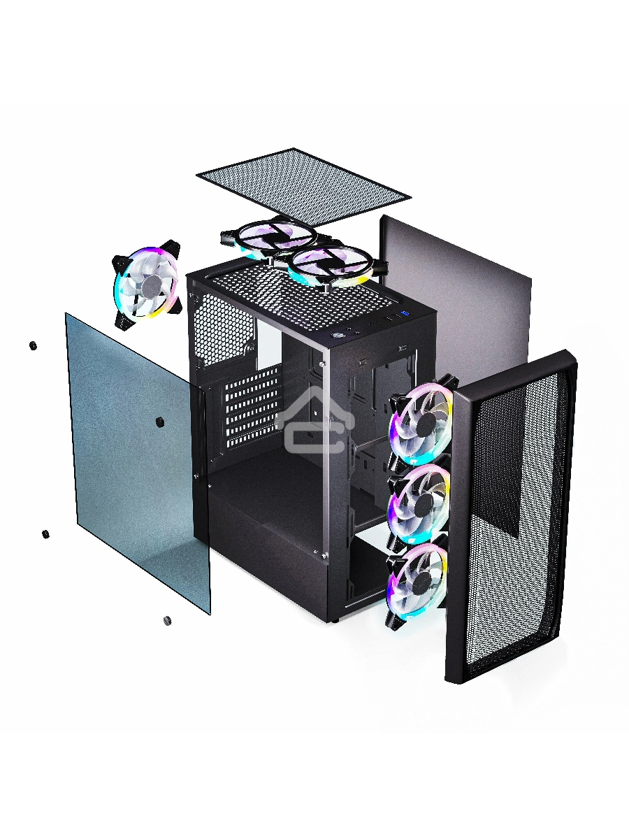 Компьютерный корпус ABR GQ-3 (8017) (USB3.0X1 + USB2.0 X2+audio)