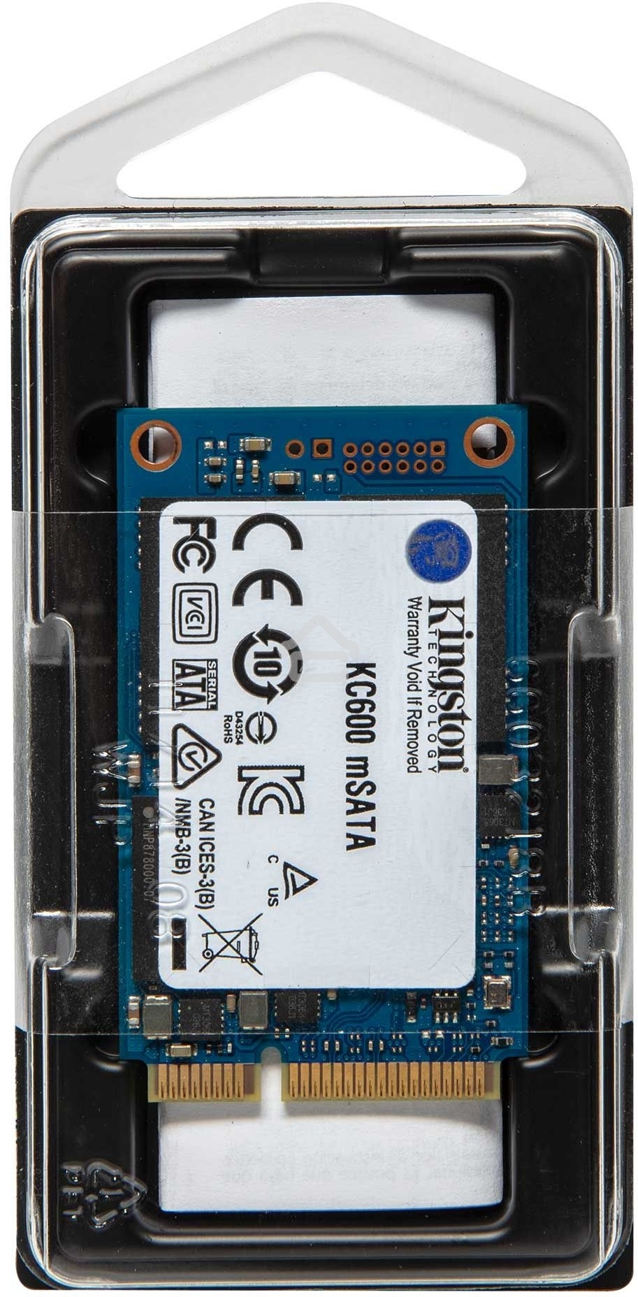 Накопитель SSD Kingston KC600, 512GB, mSATA, R/W 550/520