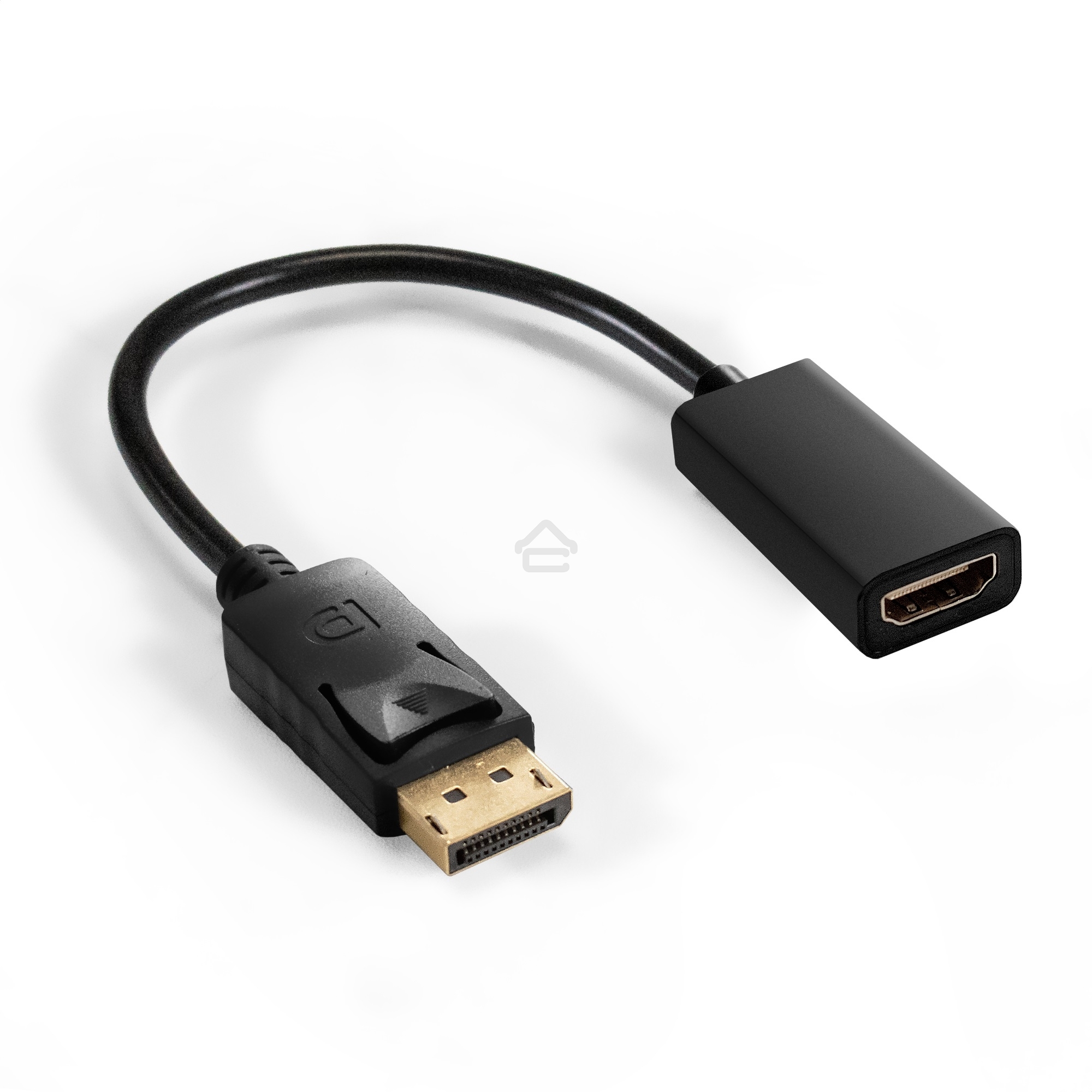 Кабель-переходник DisplayPort-HDMI ExeGate EX-DPM-HDMIF-0.1 (20M/19F, 0,1м)