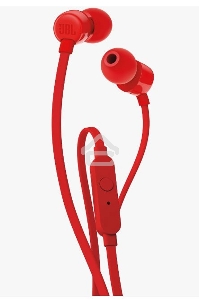 Наушники-гарнитура JBL T110 красный