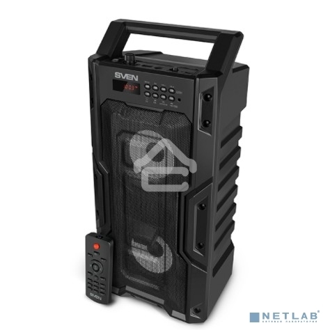 Колонка портативная Sven PS-435 черный 20W 2.0 BT/3.5Jack/USB 10м 2000mAh