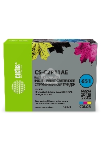 Картридж струйный Cactus CS-C2P11AE № 651 многоцветный (18мл) для HP 5575/5645 OJ 202/252