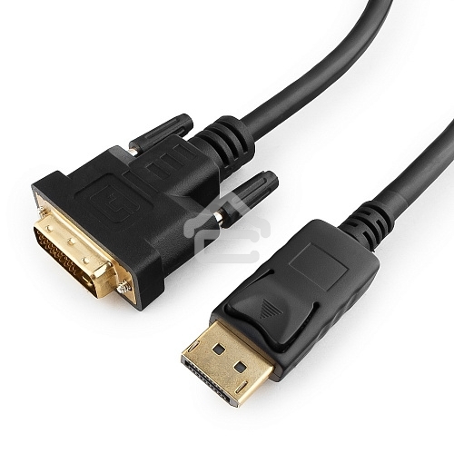 Кабель DisplayPort-DVI Gembird/Cablexpert 1м, 20M/19M, черный, экран, пакет(CC-DPM-DVIM-1M)