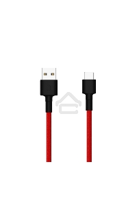Кабель USB Xiaomi Mi Braided USB Type-C Cable SJX10ZM 100см красный
