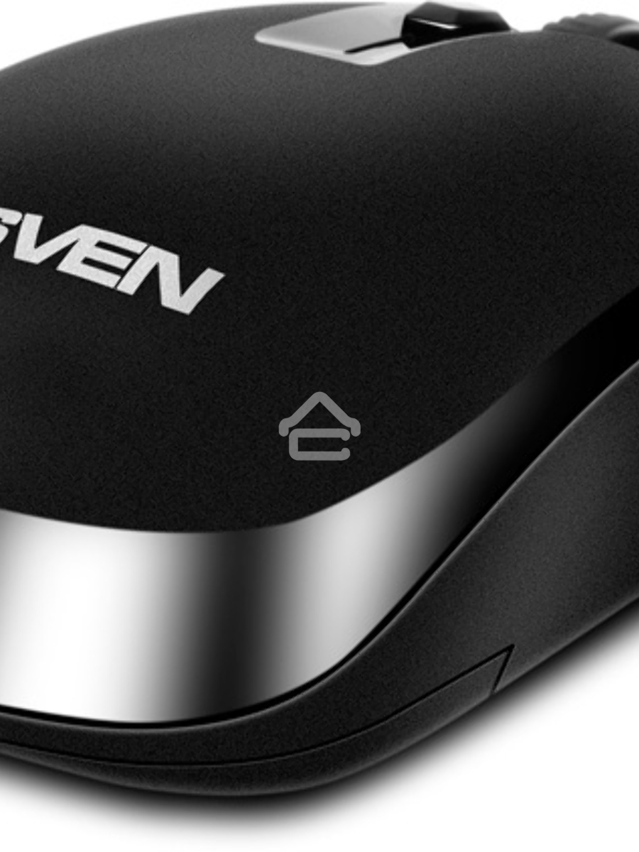 Мышь беспроводная SVEN RX-260W черный, 1600 dpi, радиоканал, USB, кнопки - 4