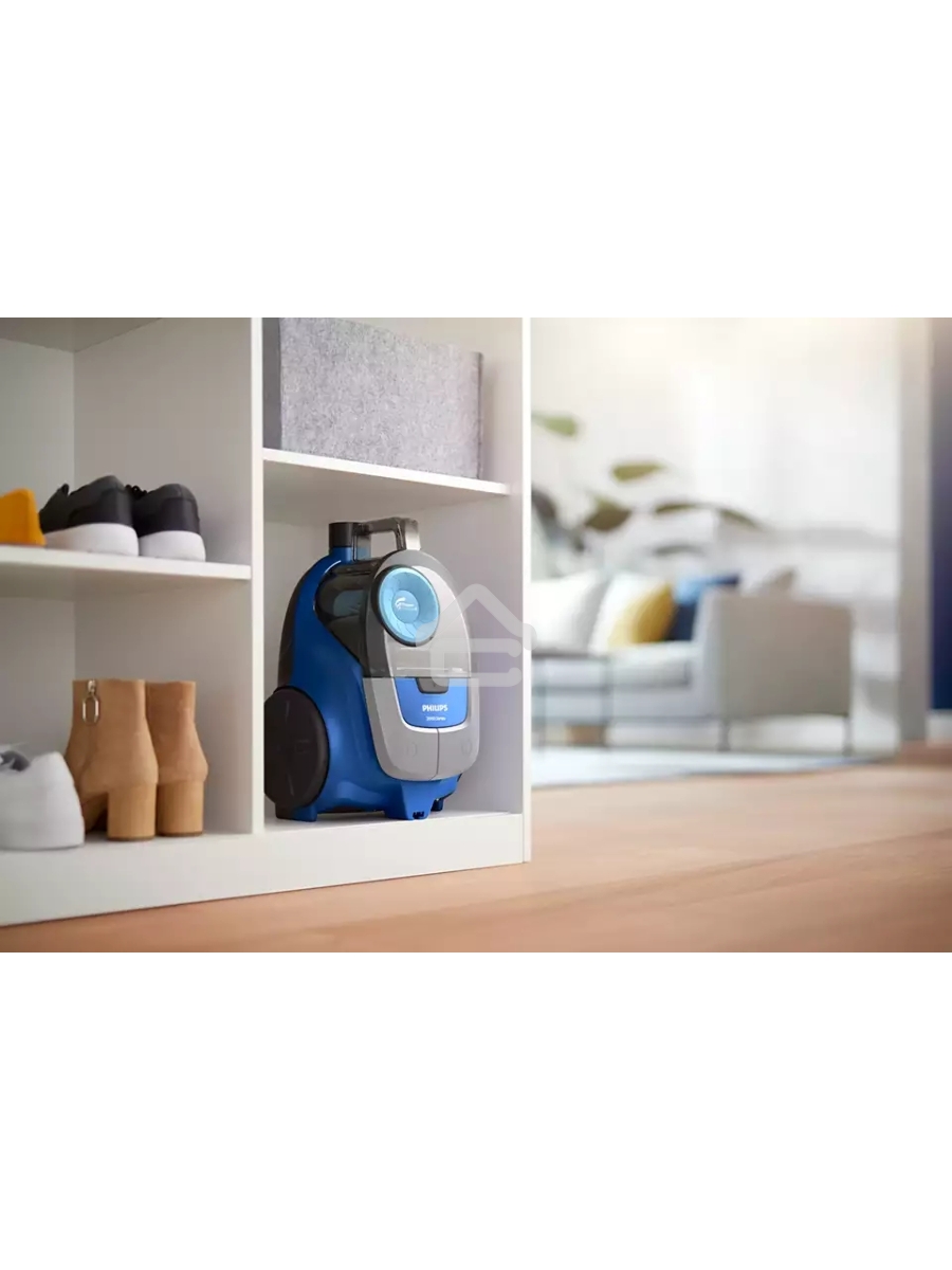 Пылесос Philips XB2022/01 темно-синий, 360/1800 Вт, уборка сухая, пылесборник контейнер 1.3 л