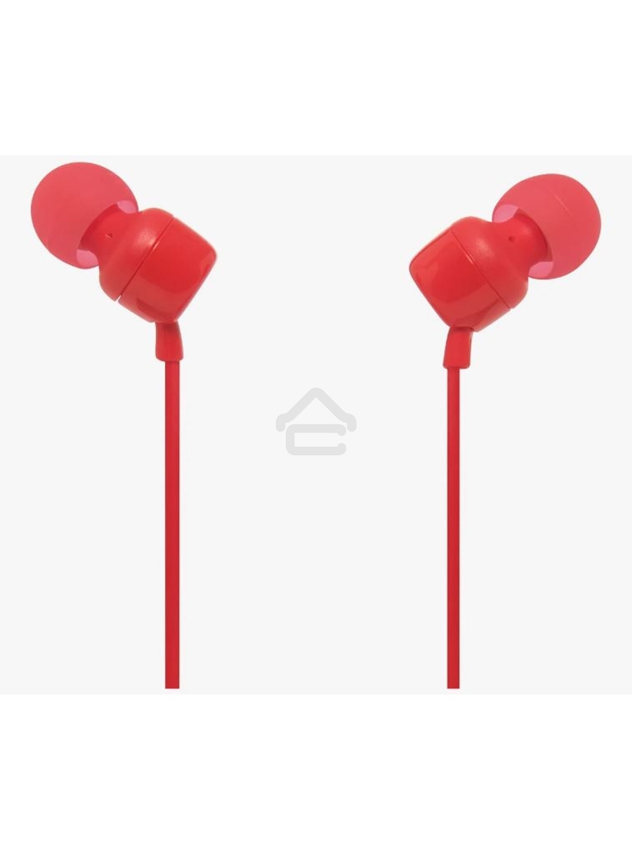 Наушники-гарнитура JBL T110 красный