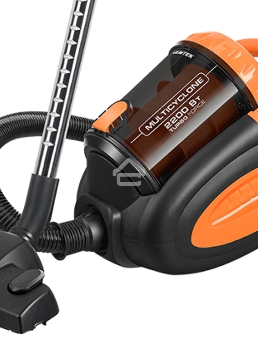 Пылесос Centek CT-2520 Orange оранжевый/черный, 400/2200 Вт, уборка сухая, пылесборник циклонный фильтр, 2 л