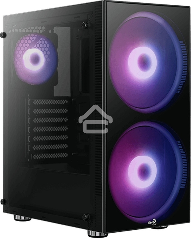 Компьютерный корпус Aerocool / Formula Python (3xUSB, 2xAudio, 0.5 мм,2x200 мм FAN, прозрачная стенка-закаленное стекло, ATX, без БП)