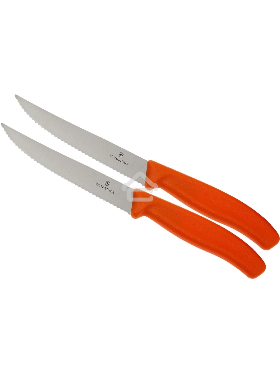 Набор ножей кухон. Victorinox Swiss Classic (6.7936.12L9B) компл.:2шт оранжевый блистер