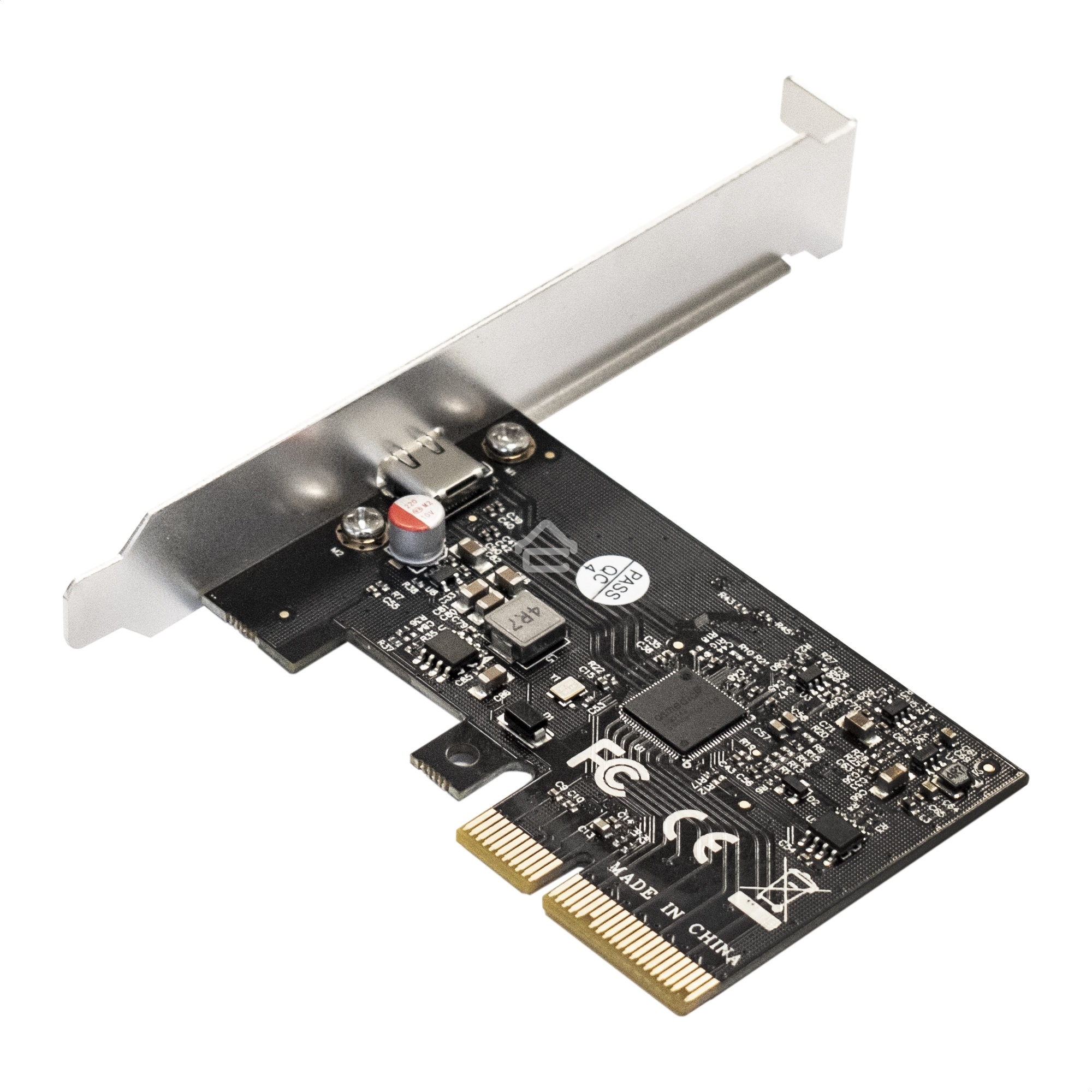 Контроллер ExeGate EXE-321 EX293839RUS (PCI-E x4 v3.0, 20Gbps (USB3.2 GEN2x2) Type-C ext., ASMedia Chipset ASM3242)