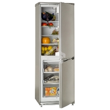 Холодильник Atlant XM-4012-080 серебристый двухкамерный 201/101л морозилка снизу