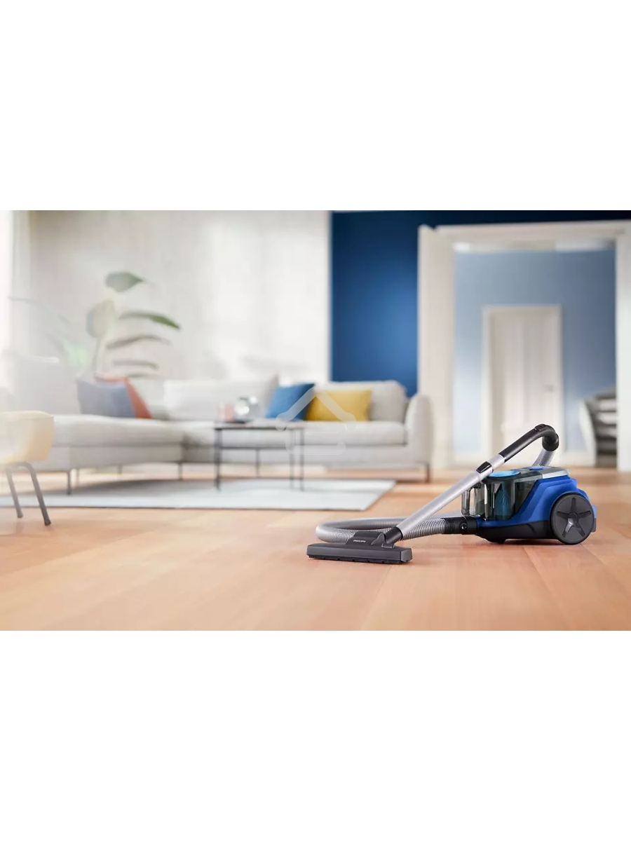 Пылесос Philips XB2022/01 темно-синий, 360/1800 Вт, уборка сухая, пылесборник контейнер 1.3 л