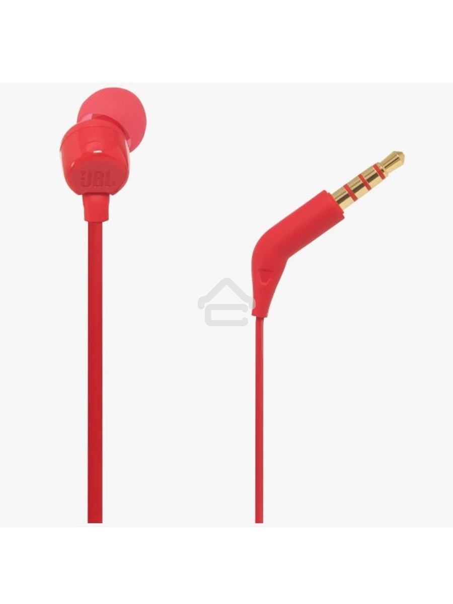 Наушники-гарнитура JBL T110 красный